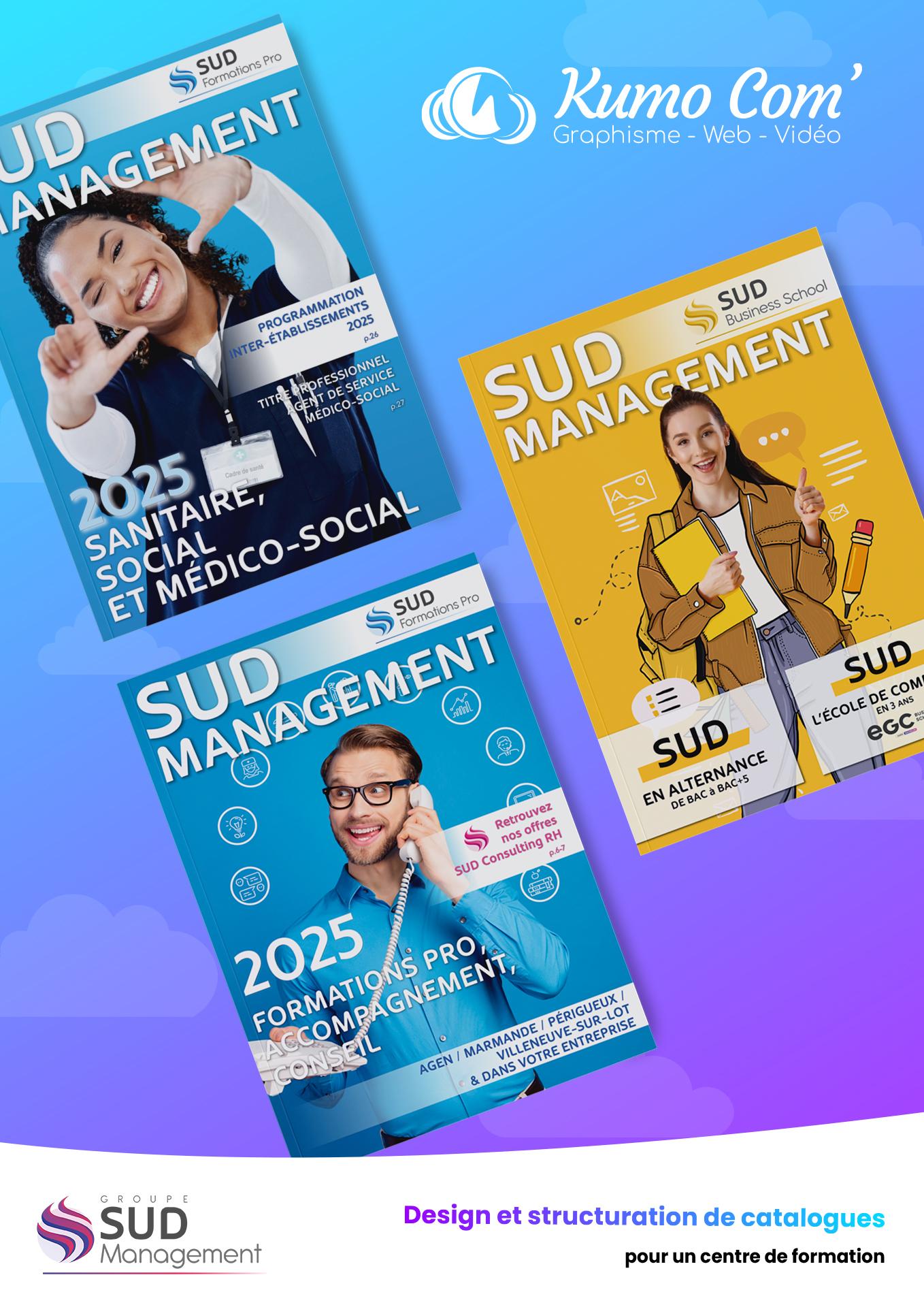 Création et mise en page de catalogue SUD Management